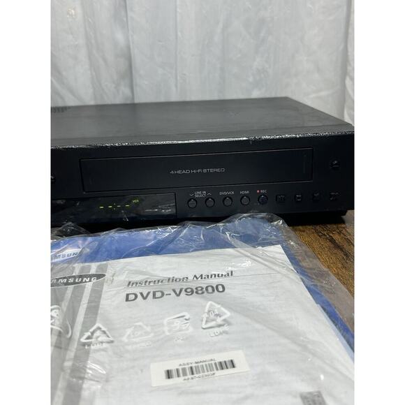 Samsung DVD-V9800 DVD VHS Combo Player HDMI 4Head Hi-Fi No Remote READ - Picture 14 of 15